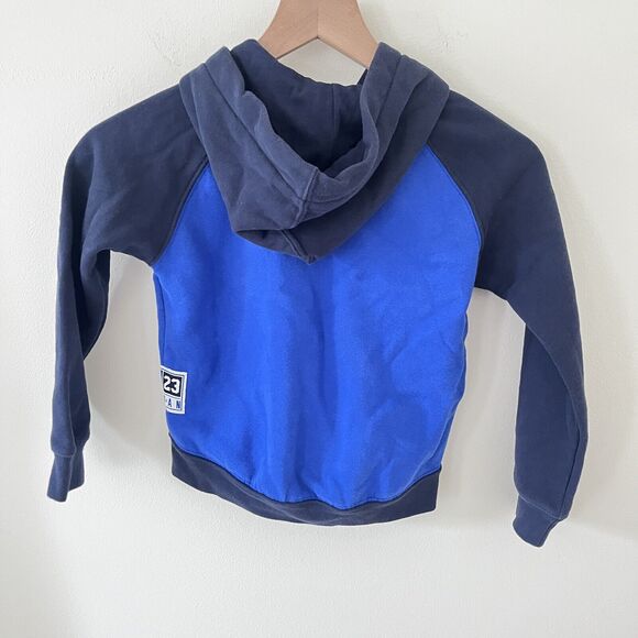 Nike Air Jordan Blue Hoodie Jacket Boys Full Front Zip Long Sleeve - 6/7 Years - Picture 4 of 8